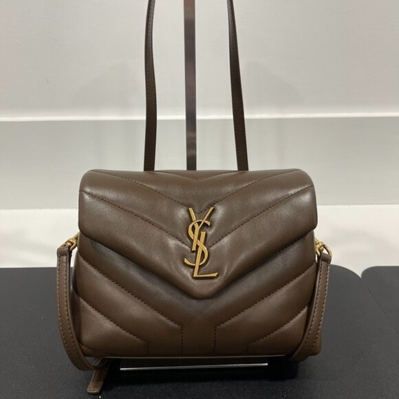 YSL Saint Laurent Quilted Leather Toy Loulou Crossbody Bag (JB1072)
